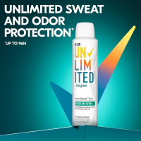 Degree Unlimited Antiperspirant Deodorant Dry Spray Fresh 2 Count Long-Lasting Sweat & Odor Protection with Antiperspirant Technology SmartAdapt Tech 3.8 oz