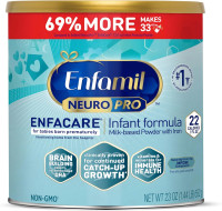 Enfamil NeuroPro EnfaCare High Calorie Premature Baby Formula, Milk-Based with Iron, Brain-Building DHA, Vitamins & Minerals for Immune Support, easy-to-digest proteins, Baby Milk, 23 Oz Can 23 Ounce (Pack of 1)