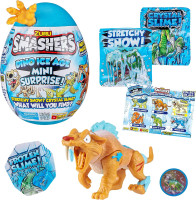 Smashers Dino Ice Age Sabre Tooth Tiger by ZURU Mini Surprise Egg with Many Surprises! - Slime, Dinosaur, Collectibles, Toys for Boys and Kids (Sabre Tooth Tiger) Sabre-tooth Tiger Mini T-Rex
