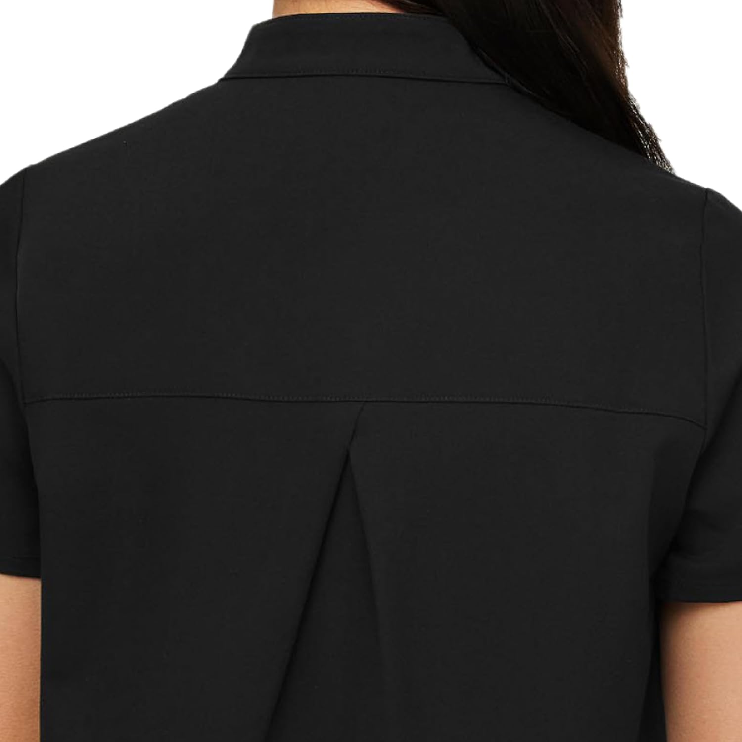 FIGS Kitale Maternity Scrub Top for Women — Mandarin Collar, One Pocket, Curved High-Low Hem, 4-Way Stretch Women's Scrub Top