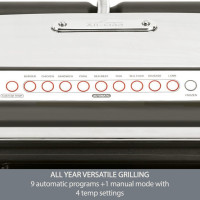All-Clad Electric Indoor Grill, AutoSense Stainless Steel Panini Grill Press Sandwich Maker, Automatic 1800W Smokeless, Removable Plates, Dishwasher Safe