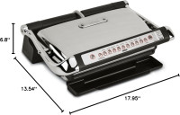 All-Clad Electric Indoor Grill, AutoSense Stainless Steel Panini Grill Press Sandwich Maker, Automatic 1800W Smokeless, Removable Plates, Dishwasher Safe