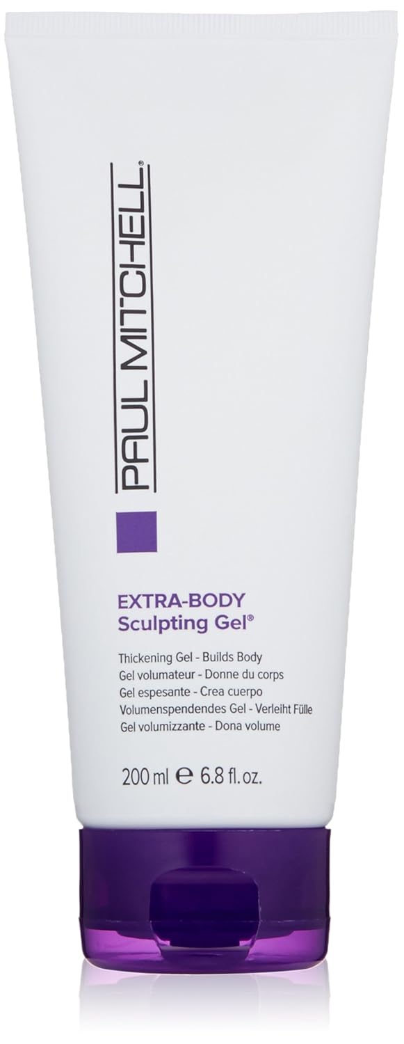 Paul Mitchell Extra-Body Sculpting Gel, Thickens + Builds Body, For Fine Hair Complex citrus herbal scent with energizing notes of lemon and neroli 6.8 Fl Oz (Pack of 1)