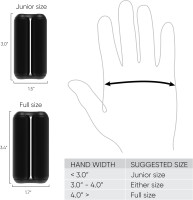 ONO Roller - Handheld Fidget Toy for Adults | Help Relieve Stress, Anxiety, Tension | Promotes Focus, Clarity | Compact, Portable Design (Black, Junior Size - ABS Plastic) Junior Size ABS Plastic - Black