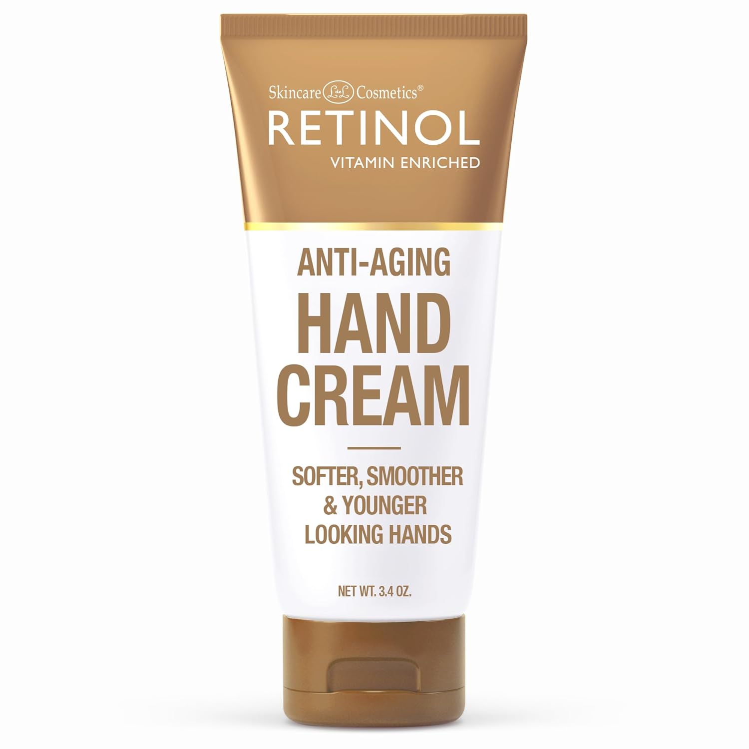 Retinol Anti-Aging Hand Cream – The Original Brand For Younger Looking Hands –Rich, Velvety Hand Cream Conditions & Protects Skin, Nails & Cuticles – Vitamin A Minimizes Age’s Effect on Skin 3.4 Ounce (Pack of 1)