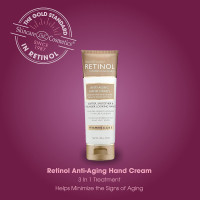 Retinol Anti-Aging Hand Cream – The Original Brand For Younger Looking Hands –Rich, Velvety Hand Cream Conditions & Protects Skin, Nails & Cuticles – Vitamin A Minimizes Age’s Effect on Skin 3.4 Ounce (Pack of 1)