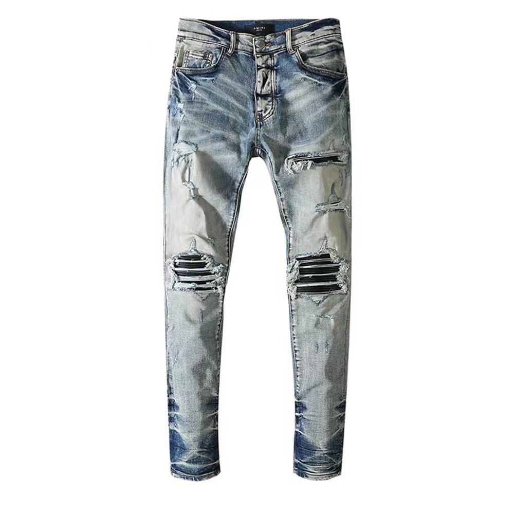 Wholesale AMIRI Foreign Trade New Motorcycle Men's Jeans, European and ...