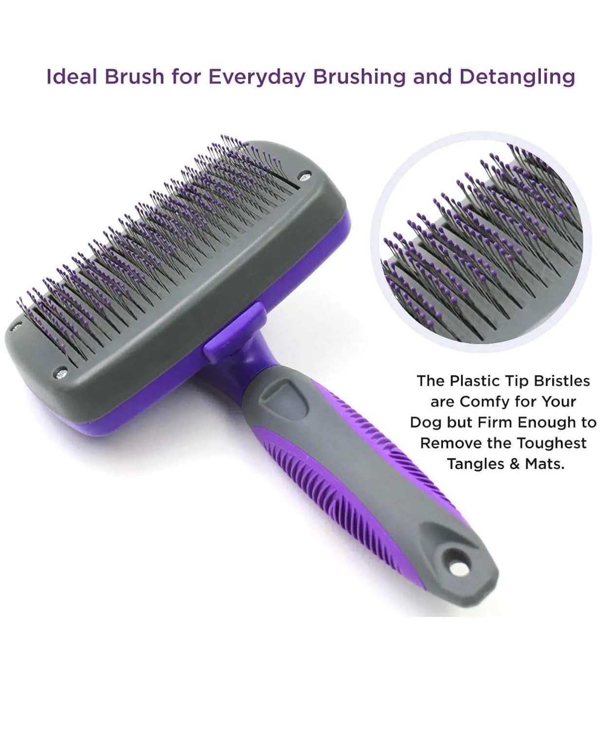 Hertzko Self Cleaning Slicker Brush by Hertzko