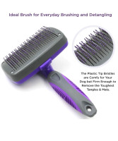 Hertzko Self Cleaning Slicker Brush by Hertzko