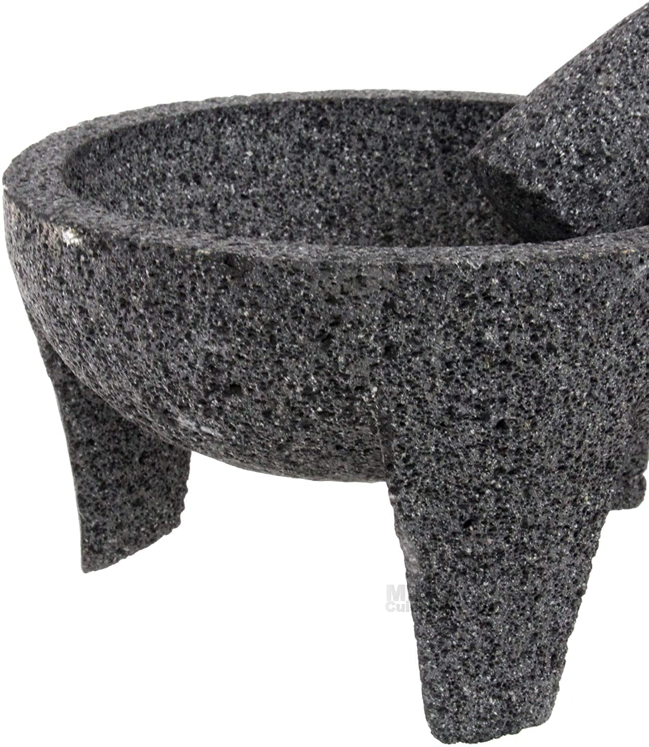 ematik Molcajete 9” Mortar & Pestle Salsera Salsa Guacamole Tejolote Lavastone Aztec Mayan Toltec Volcanic Rock Ancient
