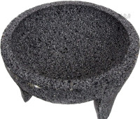 ematik Molcajete 9” Mortar & Pestle Salsera Salsa Guacamole Tejolote Lavastone Aztec Mayan Toltec Volcanic Rock Ancient
