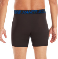 Hanes Men’s Total Support Pouch Boxer Briefs, X-Temp Cooling, Moisture-Wicking Underwear, Regular, Long-leg and Trunk, 3-Pack Regular- 6