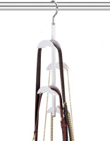 Purse Hanger for Closet - Rotating Handbag Hanging Hook Bag Storage Space Saver with 4 Hooks, Hanging Organizer for Scarf Handbag Belt