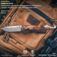 Benchmade - Grizzly Creek 15060-2 Hunting Knife with Wood Handle (15060-2)