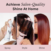 L'ANGE HAIR Glass Hair Heat Protectant Spray | Anti-Frizz Blow Dry Mist | Long Lasting Hold & Shine | Humidity Protection | Thermal Heat Protection Spray | Lightweight Blow Out Primer, 5 fl oz Bottle 5 Fl Oz (Pack of 1)