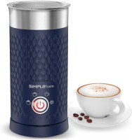 SIMPLETASTE Milk Frother, 4-in-1 Electric Milk Steamer, Automatic Warm and Cold Foam Maker and Milk Warmer for Latte, Cappuccinos, Macchiato Blue