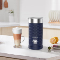 SIMPLETASTE Milk Frother, 4-in-1 Electric Milk Steamer, Automatic Warm and Cold Foam Maker and Milk Warmer for Latte, Cappuccinos, Macchiato Blue