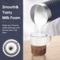SIMPLETASTE Milk Frother, 4-in-1 Electric Milk Steamer, Automatic Warm and Cold Foam Maker and Milk Warmer for Latte, Cappuccinos, Macchiato Blue
