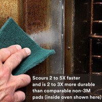 3M Scouring Pad 96-20, 20 Pads, 6” x 9”, General Purpose Cleaning, Food Safe, Non-Rusting