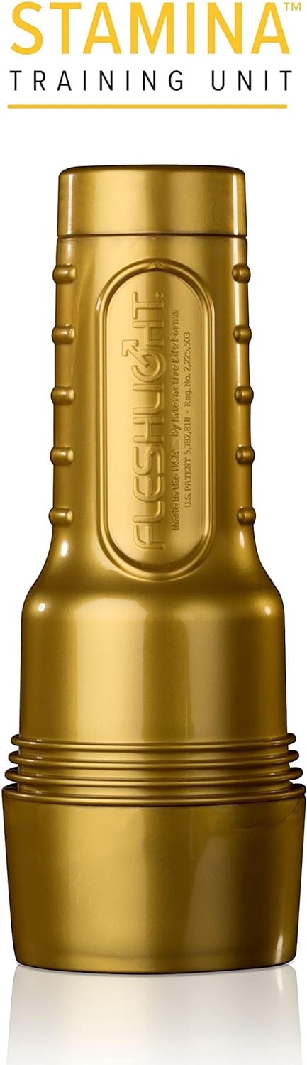 Fleshlight Stamina Training Unit | Men's Performance Enhancement | Gold Masturbator