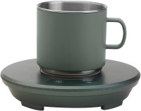 USB Cup Heater Cooler Plate Cup Warmer and Colder Beverage Mug Mat Office Tea Coffee Heater Pad for Coffee Tea Cola Cans Drinks (Green)