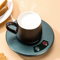 USB Cup Heater Cooler Plate Cup Warmer and Colder Beverage Mug Mat Office Tea Coffee Heater Pad for Coffee Tea Cola Cans Drinks (Green)
