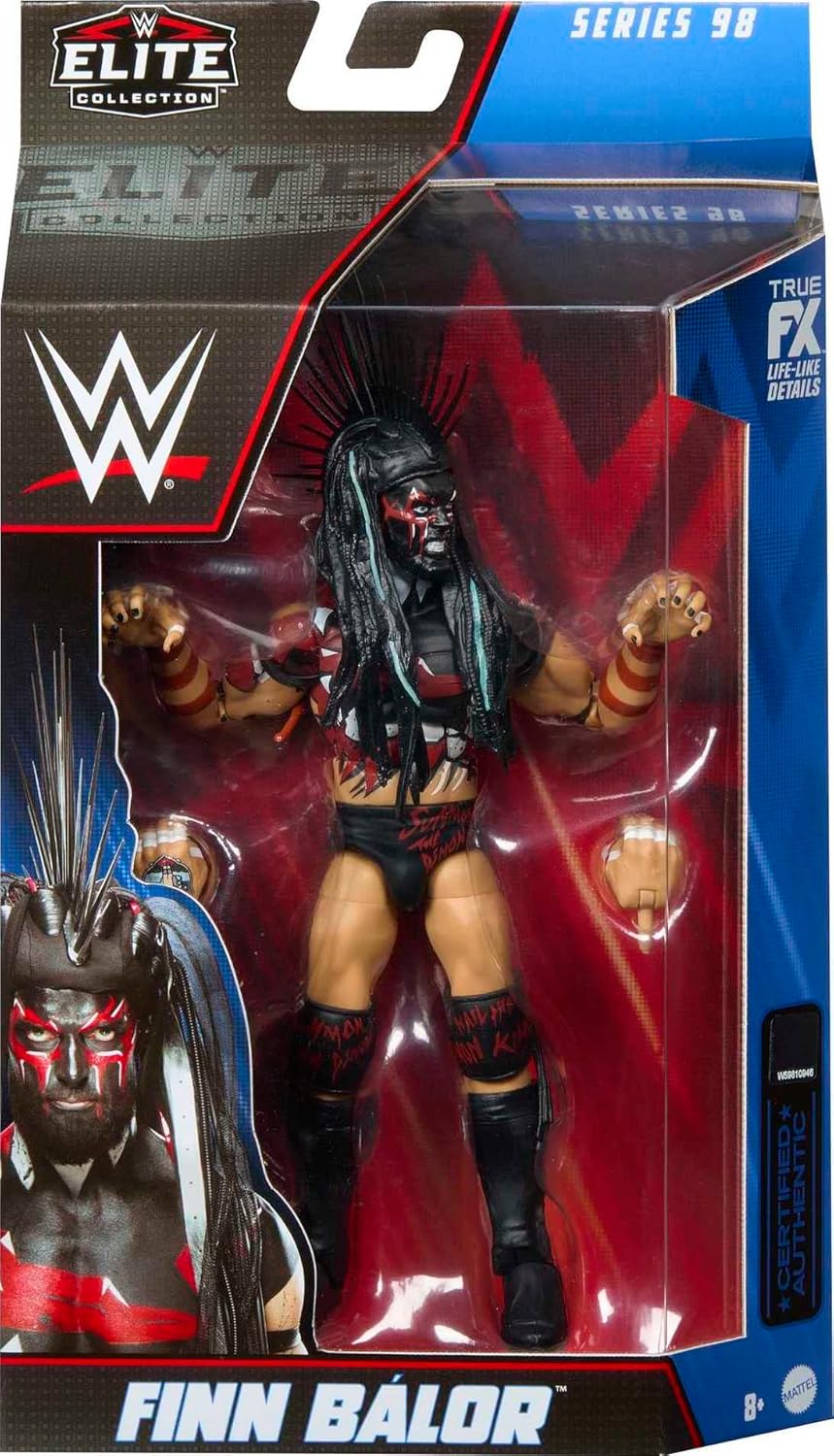 Mattel WWE Finn Balor Elite Collection Action Figure, Deluxe Articulation & Life-like Detail with Iconic Accessories, 6-inch