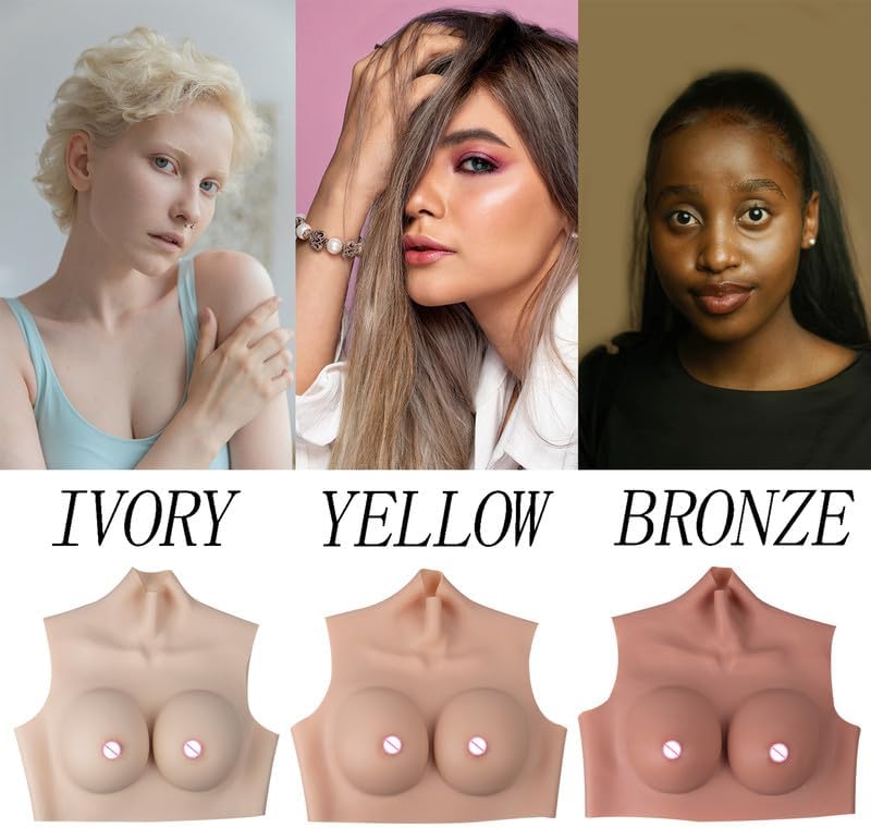 FUN & CARE Silicone Breastplate Silicone breasts Fake Boobs Froms For Crossdressers Breast Plates Fake Breasts