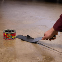 Flex Paste, Waterproof Paintable Putty, Spackle Sealant, Fill Gaps Cracks Holes - Block Out Water and Air - UV Resistant - Walls, Drywall, EPDM, Concrete, Roof, RV Repairs, Black, Half-Quart