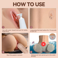 CaHase 27.5lbs Life Size Sex Doll for Men 2 in 1 Automatic Massage Mode Life Size Silicone Torso, Male Masturbator Pussy and Anal Adult Sex Toys & Game with Remote Control Lifesize