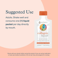 Youtheory Collagen Liquid - 5,000 mg Hydrolyzed Collagen Peptides - Supports Hair, Nail, Joint & Bone Health* - Berry Flavor - 1 oz Single Serve Packet, Pack of 12 1 Fl Oz (Pack of 12)