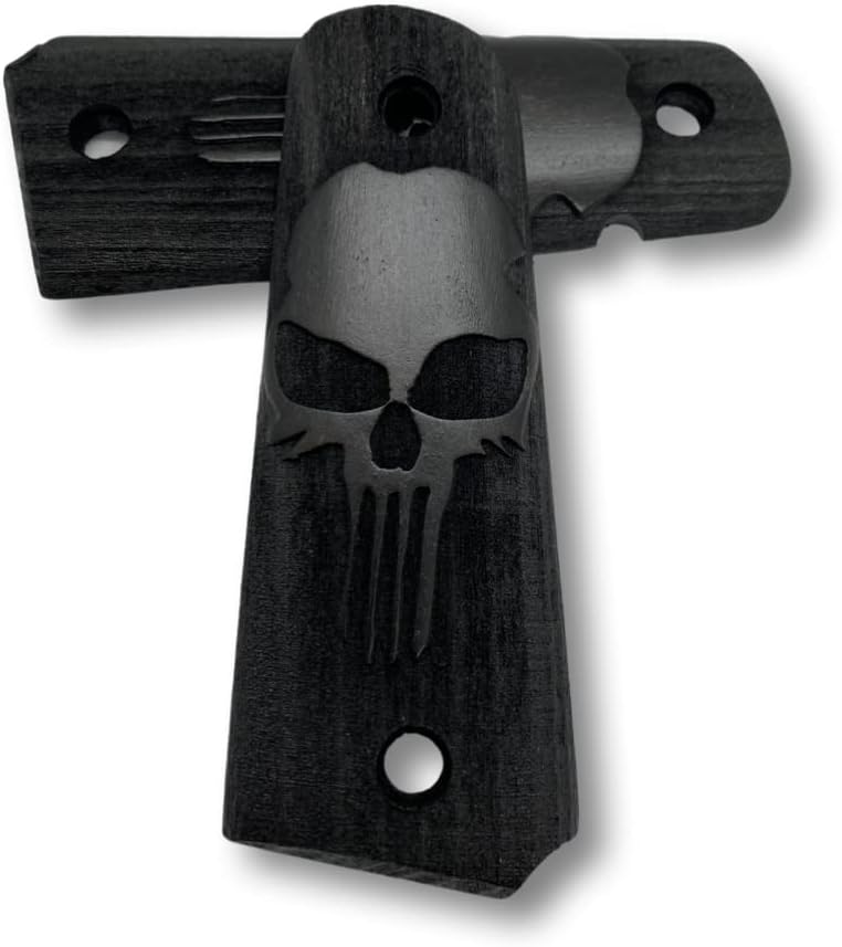 for 1911 Grips, 1911 Punisher, Handgun Grips, Walnut Wood, Full Size 1911 (Government/Commander) Punisher,1911 Accessories, 1911, Handmade Grips Different Models