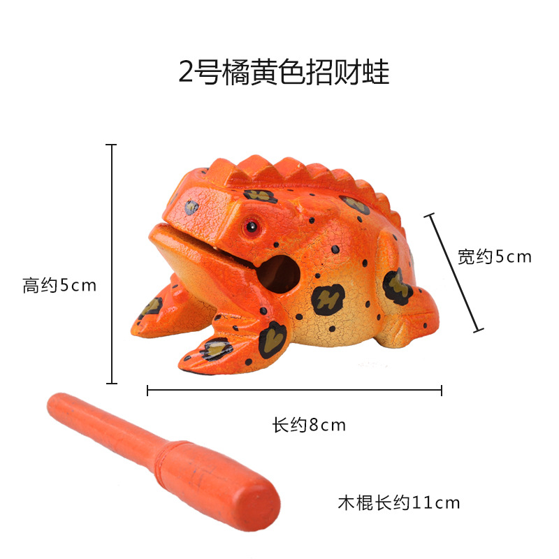 Thai Painted Wood Frog Thai Wood Carving Toad Handicrafts Home Decoration Wooden Crafts Scenic Area Gifts