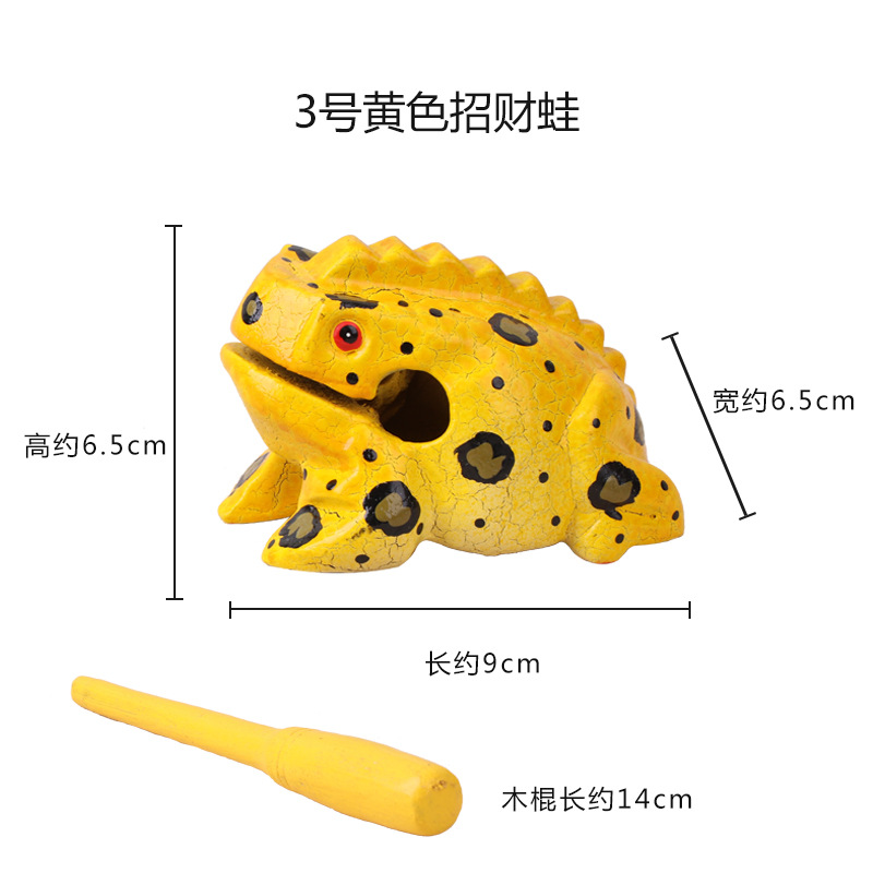 Thai Painted Wood Frog Thai Wood Carving Toad Handicrafts Home Decoration Wooden Crafts Scenic Area Gifts