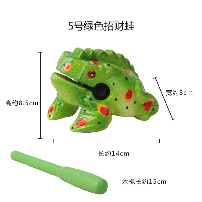 Thai Painted Wood Frog Thai Wood Carving Toad Handicrafts Home Decoration Wooden Crafts Scenic Area Gifts