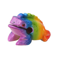 Thai Painted Wood Frog Thai Wood Carving Toad Handicrafts Home Decoration Wooden Crafts Scenic Area Gifts