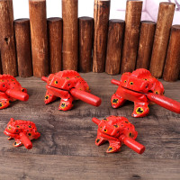 Thai Painted Wood Frog Thai Wood Carving Toad Handicrafts Home Decoration Wooden Crafts Scenic Area Gifts