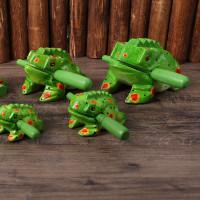 Thai Painted Wood Frog Thai Wood Carving Toad Handicrafts Home Decoration Wooden Crafts Scenic Area Gifts