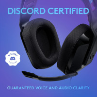 Logitech G335 Wired Gaming Headset, with Flip to Mute Microphone, 3.5mm Audio Jack, Memory Foam Earpads, Lightweight, Compatible with PC, PlayStation, Xbox, Nintendo Switch - Black Black Wired Headset
