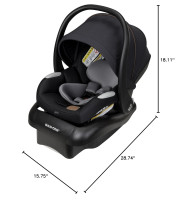 Maxi-Cosi Mico Luxe Infant Car Seat with Base, Rear Facing Car Seat For Babies, Baby Carseat 4-30 lbs, Baby Car Seats, Infant Car Seats, Midnight Glow Midnight Glow Car Seat
