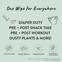 The Honest Company Clean Conscious Multi-Use Wipes | Hypoallergenic + Unscented for Sensitive Skin | Over 99% Water, Compostable, Plant Based, Baby Wipes | Geo Mood, 60 Count Geo Mood 60 Count (Pack of 1)