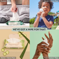 The Honest Company Clean Conscious Multi-Use Wipes | Hypoallergenic + Unscented for Sensitive Skin | Over 99% Water, Compostable, Plant Based, Baby Wipes | Geo Mood, 60 Count Geo Mood 60 Count (Pack of 1)