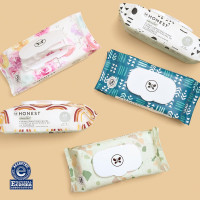 The Honest Company Clean Conscious Multi-Use Wipes | Hypoallergenic + Unscented for Sensitive Skin | Over 99% Water, Compostable, Plant Based, Baby Wipes | Geo Mood, 60 Count Geo Mood 60 Count (Pack of 1)