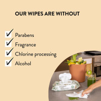 The Honest Company Clean Conscious Multi-Use Wipes | Hypoallergenic + Unscented for Sensitive Skin | Over 99% Water, Compostable, Plant Based, Baby Wipes | Geo Mood, 60 Count Geo Mood 60 Count (Pack of 1)