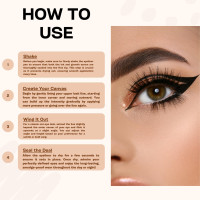 Sepia Beauty 2-in-1 Liquid Eyeliner With Eyelash Growth Serum Safe for Eyelash Extensions, Lash Lifts, and Natural Lashes - Water Based with Peptides, No Parabens, No Sulfates (Black)