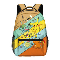 Cross border New Pikachu Full Print Backpack Large Capacity Backpack Baokemeng Primary and Secondary School Student Cartoon Book Bag