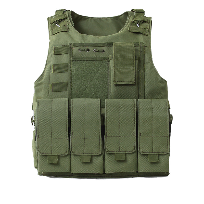 tactical vest camouflage vest multi-functional anti stab suit steel wire quick release amphibious bulletproof vest three-level A lightweight