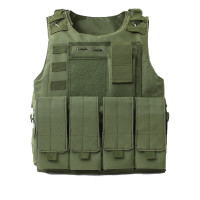 tactical vest camouflage vest multi-functional anti stab suit steel wire quick release amphibious bulletproof vest three-level A lightweight