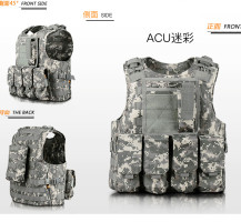 tactical vest camouflage vest multi-functional anti stab suit steel wire quick release amphibious bulletproof vest three-level A lightweight