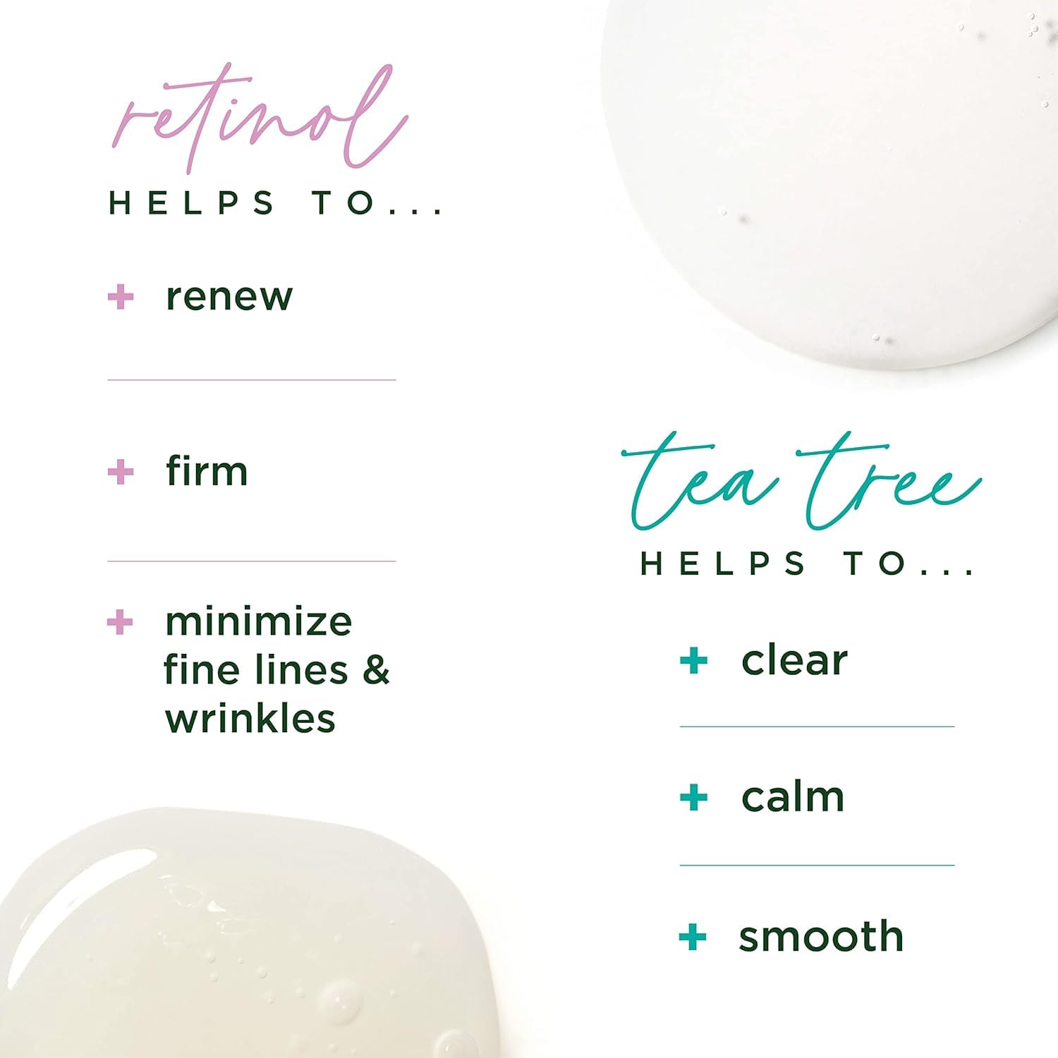 Tree of Life Facial Serum for Face - Skin Care Face Serums, Hydrating, Anti-Aging, Skin Care Duo Serums to Smooth Dry & Sensitive Skins (Retinol & Tea Tree, 2 x 1oz) 1 Fl Oz (Pack of 2) 07. Retinol & Tea Tree